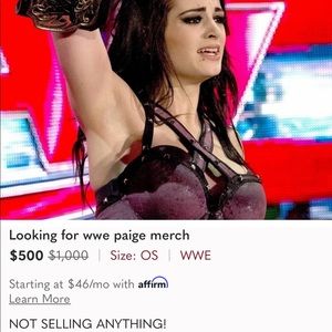 Looking for paige wwe merchandise